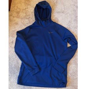 Nike Men’s Navy Blue Dri-fit Sweatshirt Hoodie